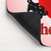 I Heart Theater Pink Mousepad (Ecke)