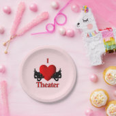 I Heart Theater Pink Pappteller (Party)