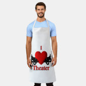 I Heart Theater Schürze (Getragen)