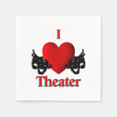 I Heart Theater Serviette (Vorderseite)
