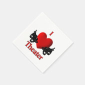 I Heart Theater Serviette (Ecke)