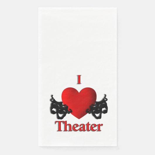 I Heart Theater Serviette (Vorderseite)