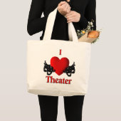 I Heart Theater Tote Tasche (Vorderseite (Produkt))