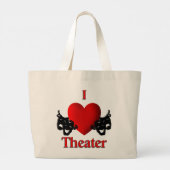 I Heart Theater Tote Tasche (Rückseite)