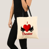 I Heart Theater Tragetasche (Vorderseite (Produkt))