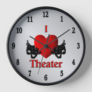 I Heart Theater Twelve Numerals Uhr