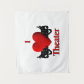 I Heart Theater Wandteppich (Vorderseite)