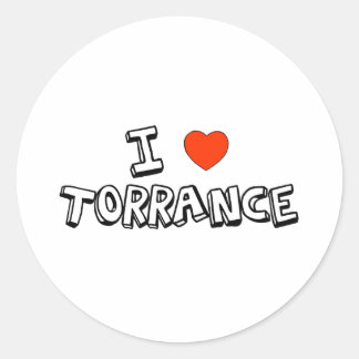 I Heart Torrance Runder Aufkleber