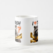 I Heart Trash Cute Raccoon Design Kaffeetasse (Mittel)