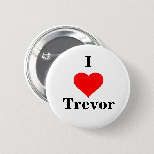 I Heart Trevor Button (Vorne & Hinten)
