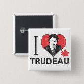 I Heart Trudeau Button (Vorne & Hinten)