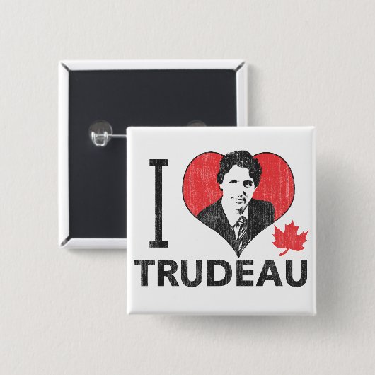 I Heart Trudeau Button (Vorne & Hinten)