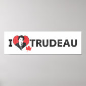 I Heart Trudeau Wide Poster (Vorne)