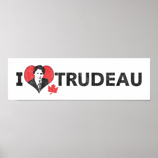 I Heart Trudeau Wide Poster (Vorne)