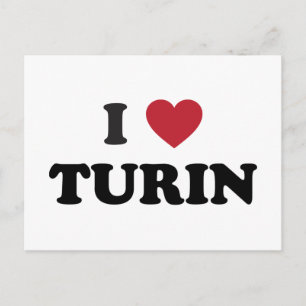 I Heart Turin Italien Postkarte