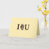 I Heart U Karte (Gelbe Blume)