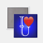 I Heart U Magnet (Vorderseite/Rückseite)