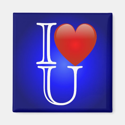 I Heart U Magnet (Vorne)