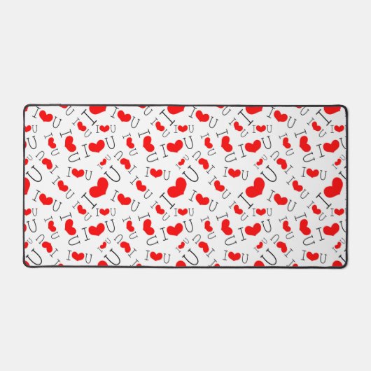I Heart U Schreibtischunterlage (Vorderseite)
