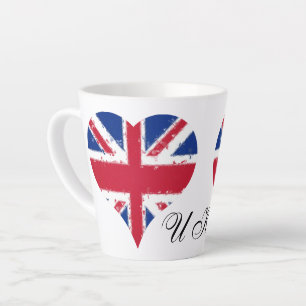 I Heart UK Britische Flagge Great Brittan Milchtasse
