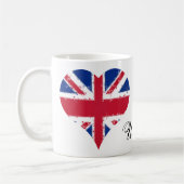 I Heart UK England Britische Flagge Kaffeetasse (Links)