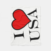 I Heart USA bbt Fleecedecke (Vorderseite)