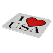 I Heart USA bk cbcnt Schneidebrett (Ecke)