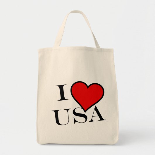 I Heart USA bk gtcnt Tragetasche (Vorne)