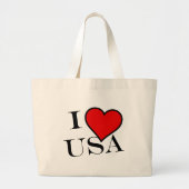 I Heart USA bk jtcnt Jumbo Stoffbeutel (Vorne)