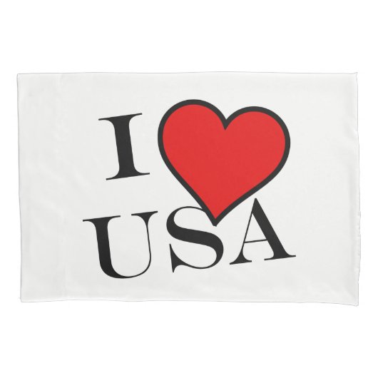 I Heart USA bk pccnt Kissenbezug (Vorderseite)