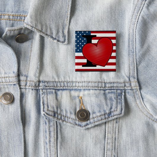 I Heart USA Button (Beispiel)