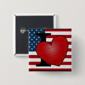 I Heart USA Button (Vorne & Hinten)