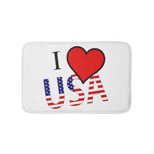 I Heart USA Overlay bmcnt Badematte (Vorderseite)