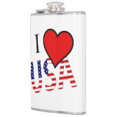 I Heart USA Overlay Flachmann (Links)