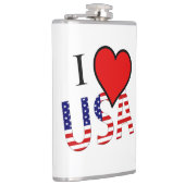 I Heart USA Overlay Flachmann (Rechts)