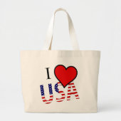 I Heart USA Overlay Jtcent Jumbo Stoffbeutel (Vorne)