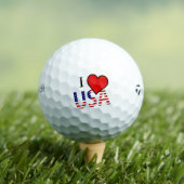 I Heart USA Overlay tmtp5 gbcnt Golfball (Insitu T-Shirt)