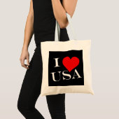 I Heart USA wt btt Tragetasche (Vorderseite (Produkt))