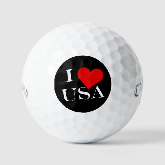 I Heart USA wt css gbcnt Golfball (Vorderseite)