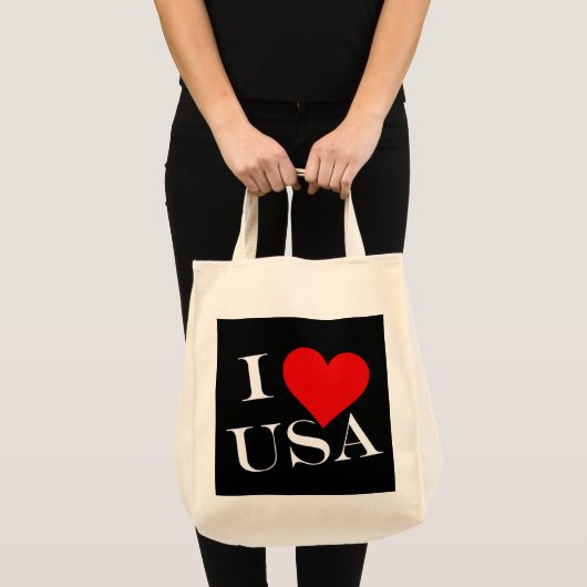 I Heart USA wt gtcnt Tragetasche (Vorderseite (Produkt))