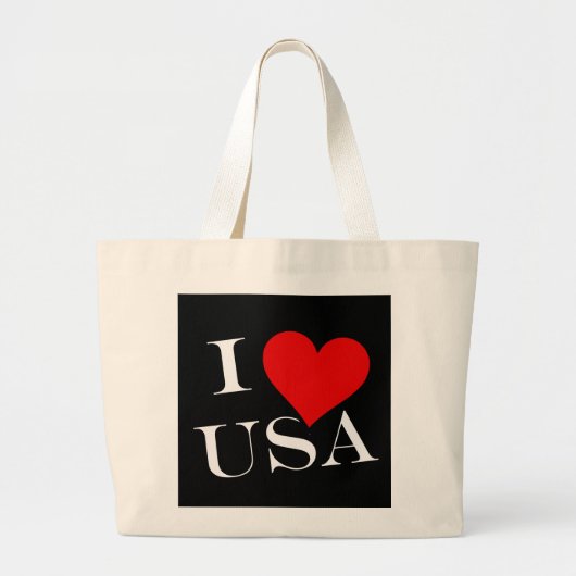 I Heart USA wt jtcnt Jumbo Stoffbeutel (Vorne)