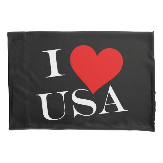 I Heart USA wt pccnt Kissenbezug (Vorderseite)