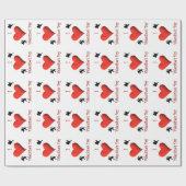 I Heart Valentinstag Geschenkpapier (Flach)