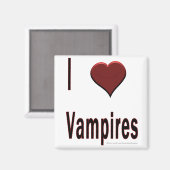 I Heart Vampires Magnet (Vorderseite/Rückseite)