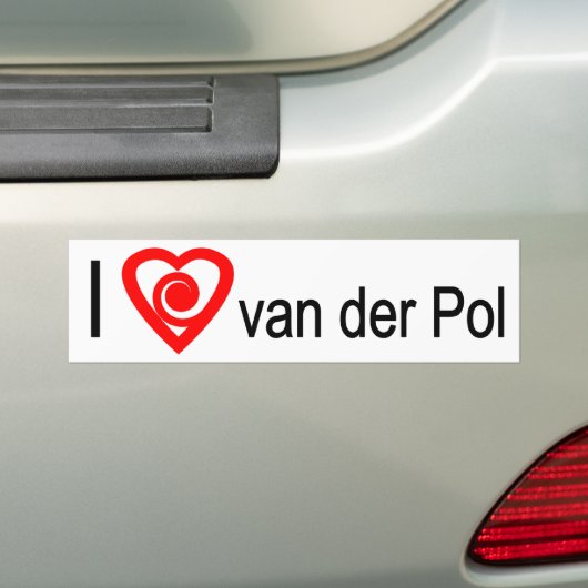 I heart van der Pol Autoaufkleber (Auf Auto)