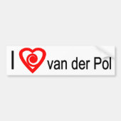 I heart van der Pol Autoaufkleber (Vorne)