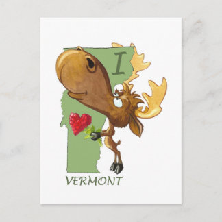 I Heart Vermont Postcard Postkarte