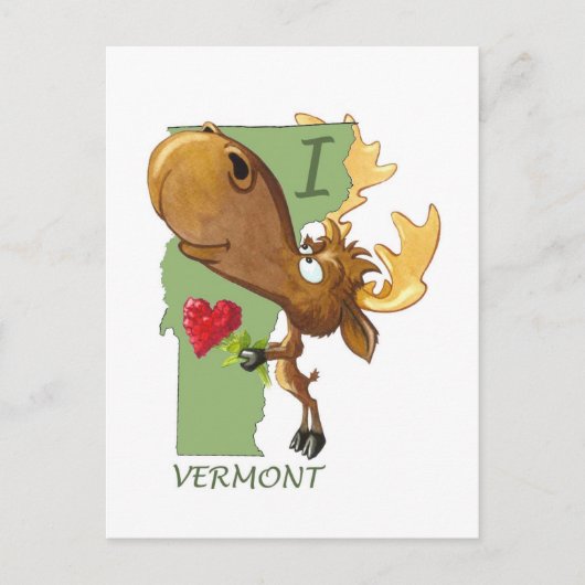 I Heart Vermont Postcard Postkarte (Vorderseite)