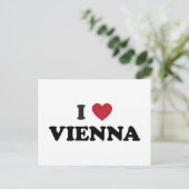 I Heart Vienna Austria Postkarte (Stehend Vorderseite)