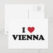 I Heart Vienna Austria Postkarte (Vorne/Hinten)